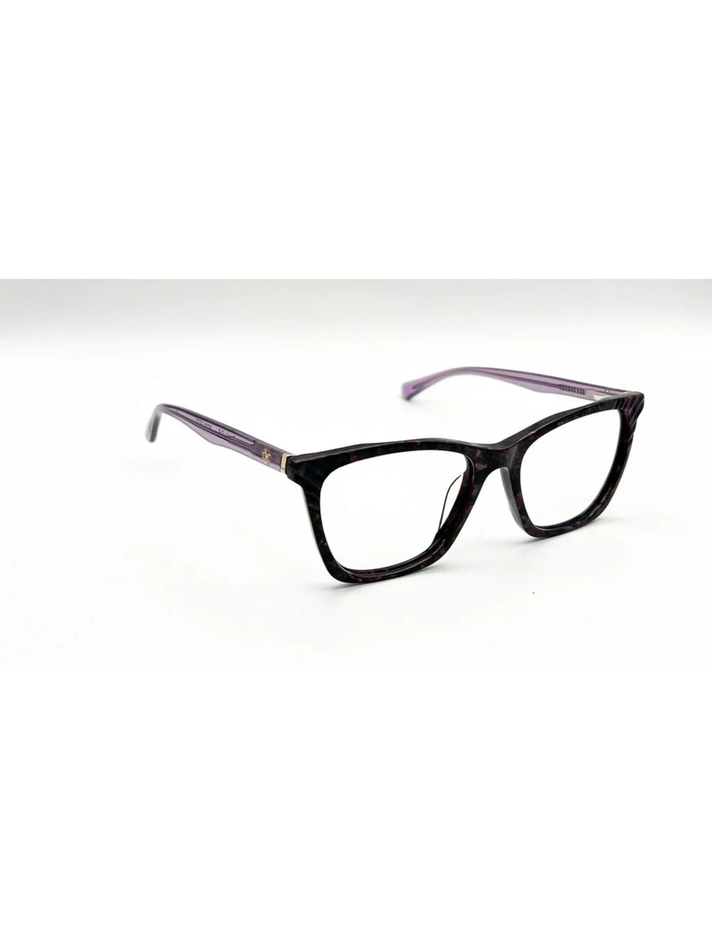 Ann Taylor At341 C02 Plum Purple Brown Marble Authentic Eyeglasses 53-17-135